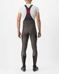 CASTELLI Lange Fahrradhose mit Trägern - UNLIMITED THERMAL - Braun