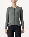 CASTELLI Langarm Fahrradtrikot für den Winter - FLY LS W - Grau
