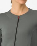 CASTELLI Langarm Fahrradtrikot für den Winter - FLY LS W - Grau