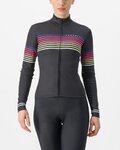 CASTELLI Langarm Fahrradtrikot für den Winter - OTTANTA - Schwarz