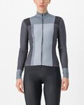 CASTELLI Langarm Fahrradtrikot für den Winter - UNLIMITED W THERMAL - Schwarz