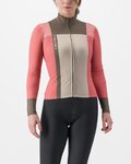 CASTELLI Langarm Fahrradtrikot für den Winter - UNLIMITED W THERMAL - Rot