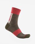 CASTELLI Klassische Fahrradsocken - VELOCISSIMA THERMAL - Grün