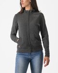 CASTELLI Kapuzenpullover - MILANO 2 FULL ZIP W FLEECE - Grau