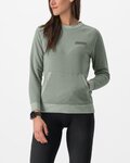 CASTELLI Kapuzenpullover - LOGO W SWEATSHIRT - Hellgrün