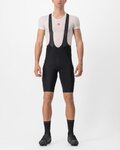 CASTELLI Kurze Fahrradhose mit Trägern - UNLIMITED THERMAL - Schwarz