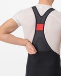 CASTELLI Kurze Fahrradhose mit Trägern - UNLIMITED THERMAL - Schwarz