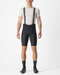 CASTELLI Kurze Fahrradhose mit Trägern - ESPRESSO - Schwarz