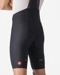 CASTELLI Kurze Fahrradhose mit Trägern - ESPRESSO - Schwarz