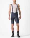 CASTELLI Kurze Fahrradhose mit Trägern - Blau