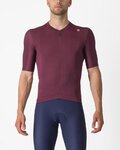CASTELLI Kurzarm Fahrradtrikot - ESPRESSO - bordeaux