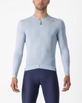 CASTELLI Langarm Fahrradtrikot für den Sommer - ESPRESSO - Hellblau