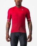 CASTELLI Kurzarm Fahrradtrikot - ORIZZONTE - Rot
