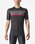 CASTELLI Kurzarm Fahrradtrikot - TRADIZIONE - Anthrazit