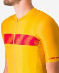 CASTELLI Kurzarm Fahrradtrikot - UNLIMITED ENDURANCE - Gelb