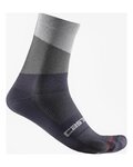 CASTELLI Klassische Fahrradsocken - ORIZZONTE 15 - Grau