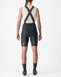 CASTELLI Kurze Fahrradhose mit Trägern - ESPRESSO W DT - Schwarz