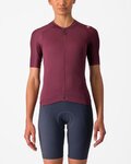 CASTELLI Kurzarm Fahrradtrikot - ESPRESSO W - bordeaux