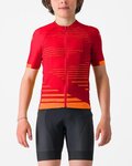 CASTELLI Kurzarm Fahrradtrikot - AERO KID - Rot