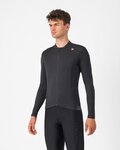 CASTELLI Langarm Fahrradtrikot für den Winter - ESPRESSO THERMAL - Anthrazit