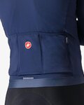CASTELLI Langarm Fahrradtrikot für den Winter - ESPRESSO THERMAL - Blau