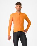 CASTELLI Langarm Fahrradtrikot für den Winter - ESPRESSO THERMAL - Orange