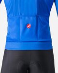 CASTELLI Langarm Fahrradtrikot für den Winter - LINEARE - Blau