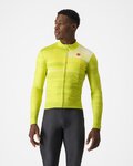CASTELLI Langarm Fahrradtrikot für den Winter - COLLAPSE JRS - Gelb