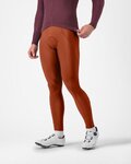 CASTELLI Lange Fahrradhose mit Trägern - ESPRESSO - Rot