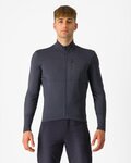 CASTELLI Langarm Fahrradtrikot für den Winter - UNLIMITED TRAIL 2 - Grau