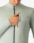 CASTELLI Langarm Fahrradtrikot für den Winter - UNLIMITED TRAIL 2 - Hellgrün