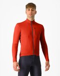 CASTELLI Langarm Fahrradtrikot für den Winter - UNLIMITED TRAIL 2 - Rot