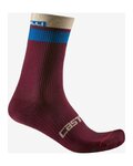 CASTELLI Klassische Fahrradsocken - GARA THERMAL 18 - bordeaux