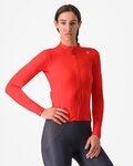 CASTELLI Langarm Fahrradtrikot für den Winter - ESPRESSO THERMAL W - Orange