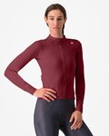 CASTELLI Langarm Fahrradtrikot für den Winter - ESPRESSO THERMAL W - bordeaux
