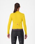 CASTELLI Langarm Fahrradtrikot für den Winter - ESPRESSO THERMAL W - Gelb