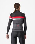 CASTELLI Langarm Fahrradtrikot für den Winter - TORNARE - Grau