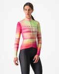 CASTELLI Langarm Fahrradtrikot für den Winter - PHASE - mehrfarbig/Rosa