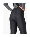 CASTELLI Lange Fahrradhose mit Trägern - ESPRESSO DT W - Schwarz