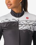 CASTELLI Langarm Fahrradtrikot für den Winter - UNLIMITED THERMAL 2 W - Schwarz
