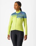 CASTELLI Langarm Fahrradtrikot für den Winter - UNLIMITED THERMAL 2 W - Gelb