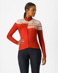 CASTELLI Langarm Fahrradtrikot für den Winter - UNLIMITED THERMAL 2 W - Rot
