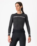CASTELLI Langarm Fahrrad-Shirt - MERINO SEAMLESS W - Schwarz