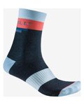 CASTELLI Klassische Fahrradsocken - VELOCISSIMA 2 THERMAL - Blau