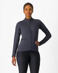 CASTELLI Langarm Fahrradtrikot für den Winter - UNLIMITED TRAIL 2 W - Grau