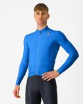 CASTELLI Langarm Fahrradtrikot für den Winter - AERO RACE - Blau