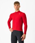 CASTELLI Langarm Fahrradtrikot für den Winter - AERO RACE - Rot