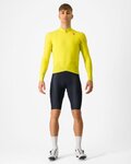 CASTELLI Langarm Fahrradtrikot für den Winter - AERO RACE - Gelb
