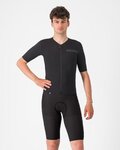 CASTELLI Kurze Fahrradhose mit Trägern - PREMIO EVO - Schwarz