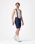 CASTELLI Kurze Fahrradhose mit Trägern - AERO RACE S - Blau